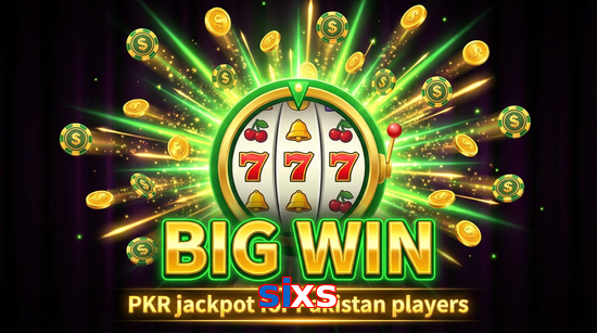 Big win animation on Sixs slot game